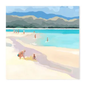Mother And Child At Lanakai Beach by Gioia Wall Art, a Prints for sale on Style Sourcebook