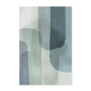 Painted Curves Green, Style A by Gioia Wall Art, a Prints for sale on Style Sourcebook