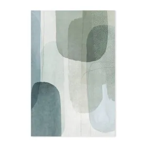 Painted Curves Green, Style B by Gioia Wall Art, a Prints for sale on Style Sourcebook
