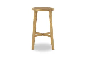 Avalon Bar Stool, Beige Solid Elm Timber Frame Rattan Seat, by Lounge Lovers by Lounge Lovers, a Bar Stools for sale on Style Sourcebook