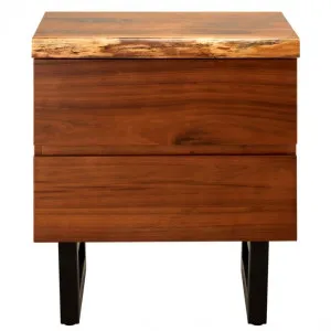 Croft Australian Blackwood Bedside Table - 2 Drawer by null, a Bedside Tables for sale on Style Sourcebook