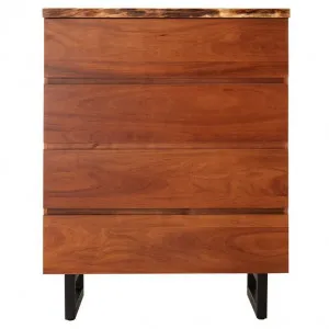 Croft Australian Blackwood Tallboy - 4 Drawer by null, a Dressers & Chests of Drawers for sale on Style Sourcebook