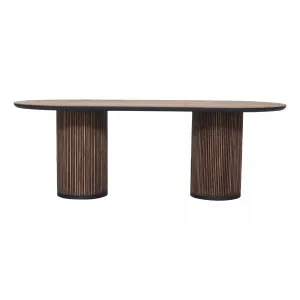 Monaco Dining Table 225cm in Reclaimed Teak by OZ Design, a Dining Tables for sale on Style Sourcebook