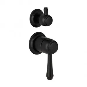 Kingsley Shower Top Diverter  - Matte Black by ABI Interiors Pty Ltd, a Bathroom Taps & Mixers for sale on Style Sourcebook