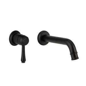 Kingsley Minimal Mixer & Spout Set- Matte Black by ABI Interiors Pty Ltd, a Bathroom Taps & Mixers for sale on Style Sourcebook