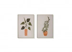 Set of 2 Botanical Wall Art Canvas 3 sizes available 70cm x 50cm by Luxe Mirrors, a Artwork & Wall Decor for sale on Style Sourcebook