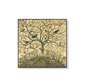 Tropical Songbirds Tree Of Life Wall Art Canvas 3 sizes available 50cm x 50cm by Luxe Mirrors, a Artwork & Wall Decor for sale on Style Sourcebook