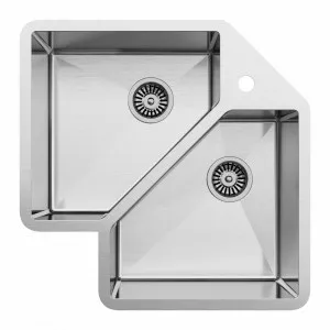 Buildmat Ella Corner Double Bowl Sink by Buildmat, a Kitchen Sinks for sale on Style Sourcebook