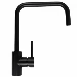 Buildmat Charlotte Matte Black Square Mixer by Buildmat, a Kitchen Taps & Mixers for sale on Style Sourcebook