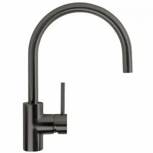 Buildmat Ashanti Brushed Gunmetal Gooseneck Mixer by Buildmat, a Kitchen Taps & Mixers for sale on Style Sourcebook