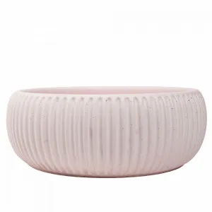 Buildmat Felda Champagne Pink Fluted Concrete Basin by Buildmat, a Basins for sale on Style Sourcebook