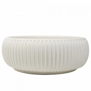 Buildmat Felda Sea Salt White Fluted Concrete Basin by Buildmat, a Basins for sale on Style Sourcebook