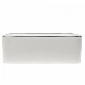 Buildmat  Celeste Gloss White with Black Rim Square Basin by Buildmat, a Basins for sale on Style Sourcebook