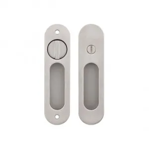 Leroy Sliding Door Privacy Set - Stainless Steel by ABI Interiors Pty Ltd, a Door Knobs & Handles for sale on Style Sourcebook