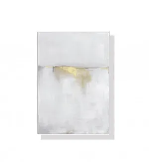 White and Gold Abstract Wall Art Canvas 3 sizes available 50cm x 70cm by Luxe Mirrors, a Artwork & Wall Decor for sale on Style Sourcebook