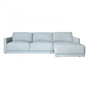 Haven California Ash Grey Chaise Sofa - 3 Seater by null, a Sofas for sale on Style Sourcebook