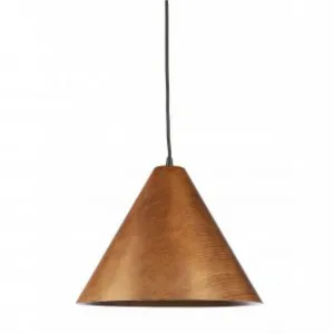 Walnut Nora Living Kone Pendant Light (E27) Medium by Nora Living, a Pendant Lighting for sale on Style Sourcebook