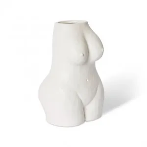 Aaliyah Vase White - 29cm by null, a Vases & Jars for sale on Style Sourcebook