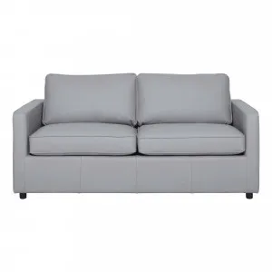 Ronin Double Sofa Bed in Leather Pewter by OZ Design, a Sofa Beds for sale on Style Sourcebook