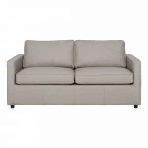 Ronin Double Sofa Bed in Leather Light Mocha by OZ Design, a Sofa Beds for sale on Style Sourcebook