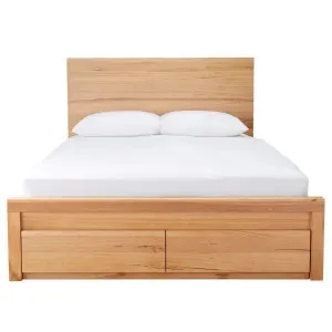 Clemence Gas Lift Storage Bed & Drawers by null, a Beds & Bed Frames for sale on Style Sourcebook