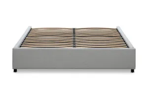 Serenity King Bed Frame, Gaslift Storage, Light Grey, by Lounge Lovers by Lounge Lovers, a Beds & Bed Frames for sale on Style Sourcebook