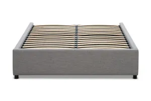 Serenity King Bed Frame, Gaslift Storage, Grey, by Lounge Lovers by Lounge Lovers, a Beds & Bed Frames for sale on Style Sourcebook