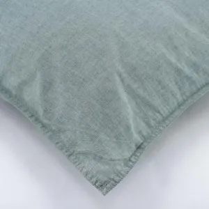 Canningvale Vintage Cushion - Indigo Melange, Large, Softwash Cotton by Canningvale, a Sheets for sale on Style Sourcebook
