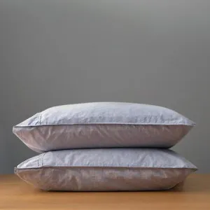 Vintage Pillowcase Pair - Oatmeal Melange, Softwash Cotton by Canningvale, a Pillow Cases for sale on Style Sourcebook