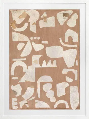 Embracing Asymmetry Neutral II Framed Art Print by Urban Road, a Prints for sale on Style Sourcebook