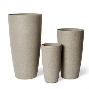 Harlow Tall Stonelite Planter Set of 3 (Outdoor) - 42/58/76cm by Elme Living, a Baskets, Pots & Window Boxes for sale on Style Sourcebook