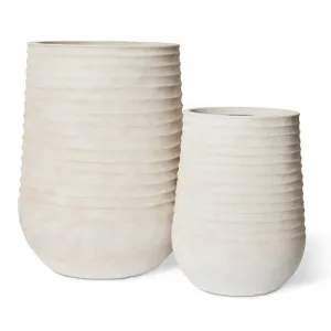 Knox Tall Stonelite Planter Set 2 (Outdoor) 32 x 32 x 51cm / 47 x 47 x 70cm by null, a Baskets, Pots & Window Boxes for sale on Style Sourcebook