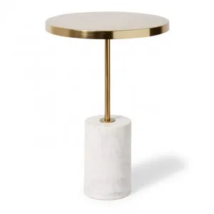 Kush Marble Side Table - 40 x 40 x 56cm by null, a Side Table for sale on Style Sourcebook