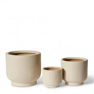 Anders Planter Set 3 w. Hole (Outdoor) 23 x 23 x 23cm / 30 x 30 x 30cm / 44 x 44 x 39cm by null, a Baskets, Pots & Window Boxes for sale on Style Sourcebook