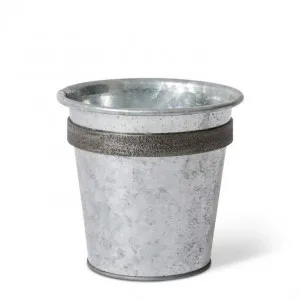 Eden Galvanized Wall Planter (Outdoor) - 16 x 16 x 16cm by null, a Baskets, Pots & Window Boxes for sale on Style Sourcebook