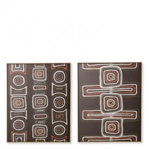 Jaigo Canvas Wall Art 2 Assorted - 80 x 4 x 100cm by null, a Painted Canvases for sale on Style Sourcebook