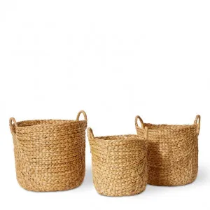 Carlita Basket Set 3 - 30 x 30 x 38cm / 36 x 36 x 42cm / 40 x 40 x 46cm by null, a Baskets & Boxes for sale on Style Sourcebook