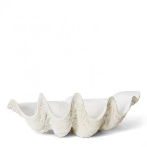 Clam Shell Large Sculpture - 52 x 28 x 19cm by null, a Statues & Ornaments for sale on Style Sourcebook