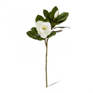 Magnolia Grand Flower With Bud & Leaves - 40 x 34 x 76cm by null, a Plants for sale on Style Sourcebook