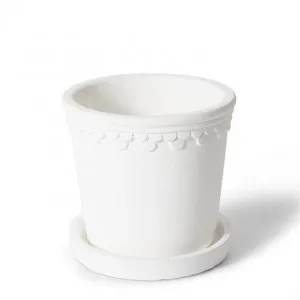 Sophia Pot w. Saucer - 11 x 11 x 11cm by null, a Plant Holders for sale on Style Sourcebook