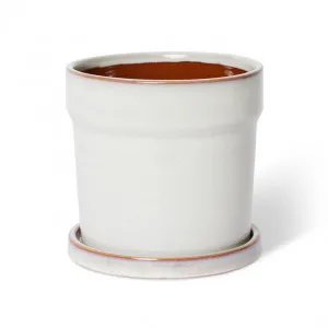 Austin Pot w. Saucer - 19 x 19 x 19cm by null, a Plant Holders for sale on Style Sourcebook