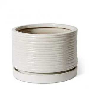Henley Planter w. Saucer (Outdoor) - 42 x 42 x 31cm by null, a Baskets, Pots & Window Boxes for sale on Style Sourcebook