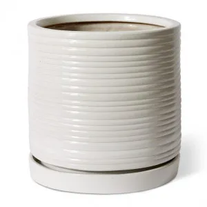 Henley Planter w. Saucer (Outdoor) - 42 x 42 x 45cm by null, a Baskets, Pots & Window Boxes for sale on Style Sourcebook