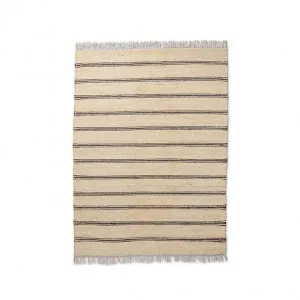 Yana Floor Rug (Natural/Black) by null, a Contemporary Rugs for sale on Style Sourcebook