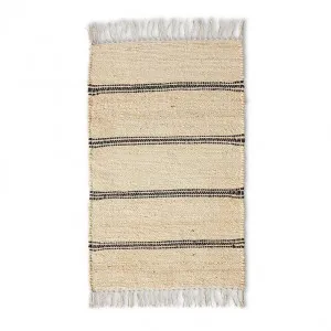 Yana Utility Rug (Natural/Black) by null, a Other Rugs for sale on Style Sourcebook