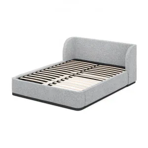 Jamar King Bed Frame - Dusty Pepper Boucle by Interior Secrets - AfterPay Available by Interior Secrets, a Beds & Bed Frames for sale on Style Sourcebook