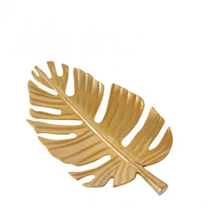 Leaf Tray Gold - 40cm x 22cm x 5cm by null, a Decor for sale on Style Sourcebook