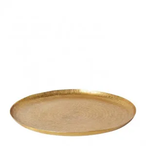 Rowan Tray Gold - 49cm x 49cm x 3cm by null, a Decor for sale on Style Sourcebook