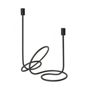 Winslow Candle Holder Black - 30cm x 20cm x 39cm by null, a Decor for sale on Style Sourcebook