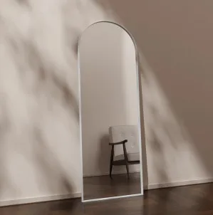 Full Length Arch Leaner Mirror White - 2 Sizes 1700mm x 610mm by Luxe Mirrors, a Mirrors for sale on Style Sourcebook